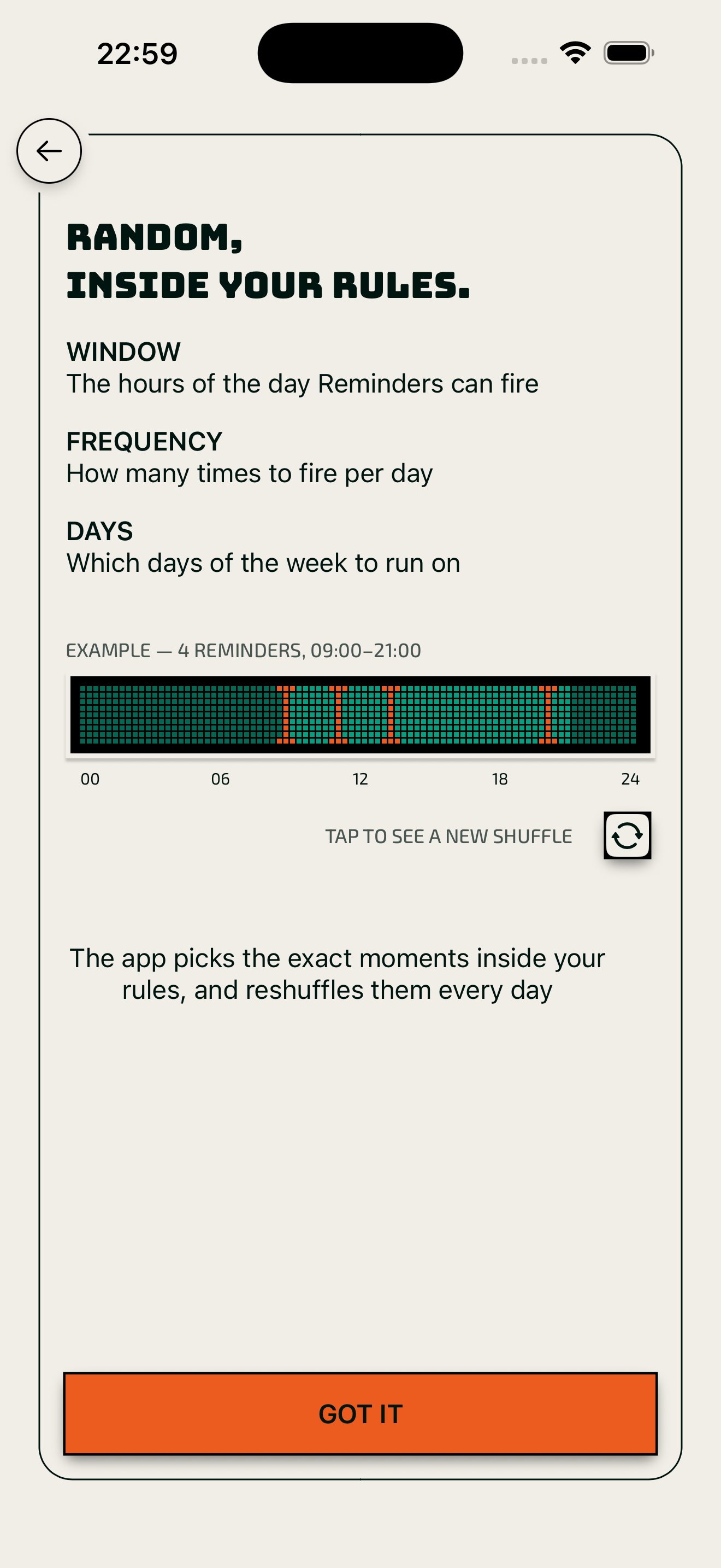 How random scheduling works